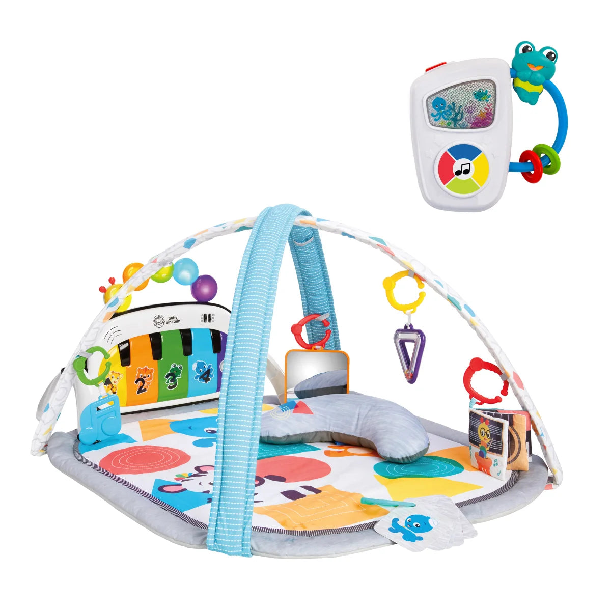 Hochet Tambourin Baby Einstein - Jouet Musical Bébé 3+ Mois | Sans BPA | Développe Motricité Et éveil | Facile à Transporter