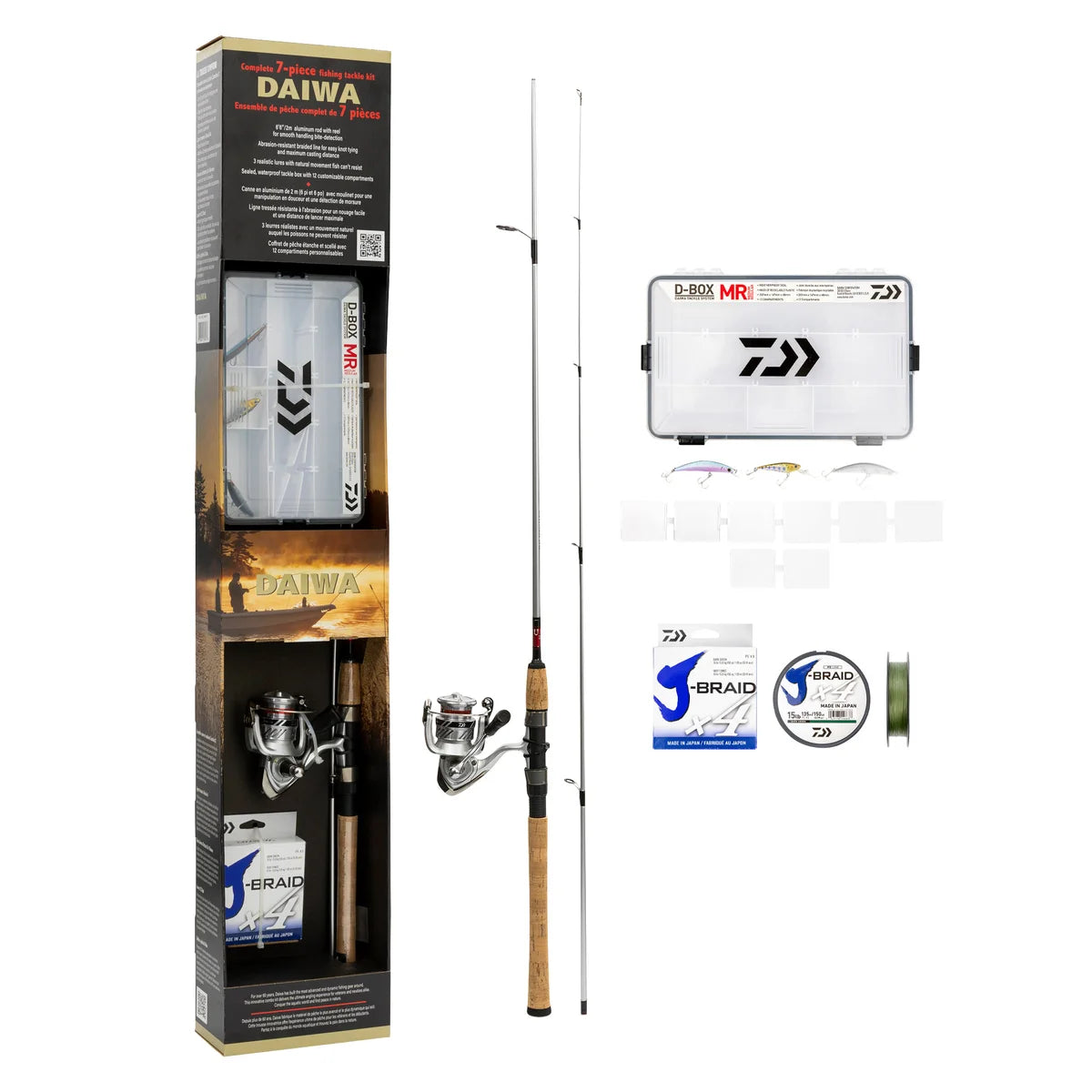 Daiwa - Fishing Rod with Reel and Tackle Box – CHAP Aubaines