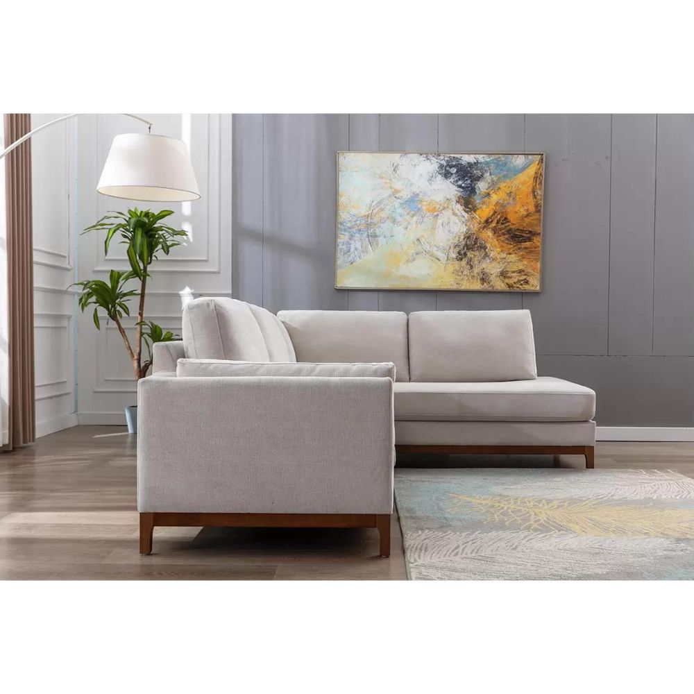 ZOY Home Furnishing Two Piece Sectional Stationary Sofa (Monroe Mode CHAP Aubaines