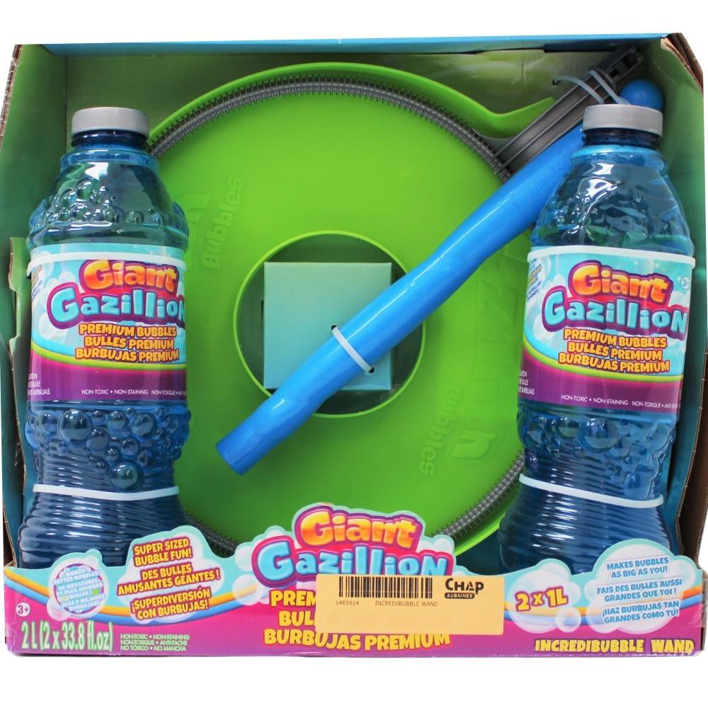 Gazillion Bulles Géantes - Kit Pour S'enfermer Dans Une Bulle - Baguette 150cm + Plateau + Solution 473ml