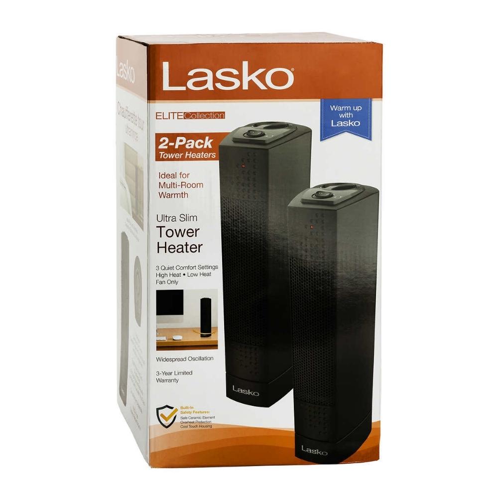 Lasko Ultra Slim Tower Heater 2-Pack – CHAP Aubaines