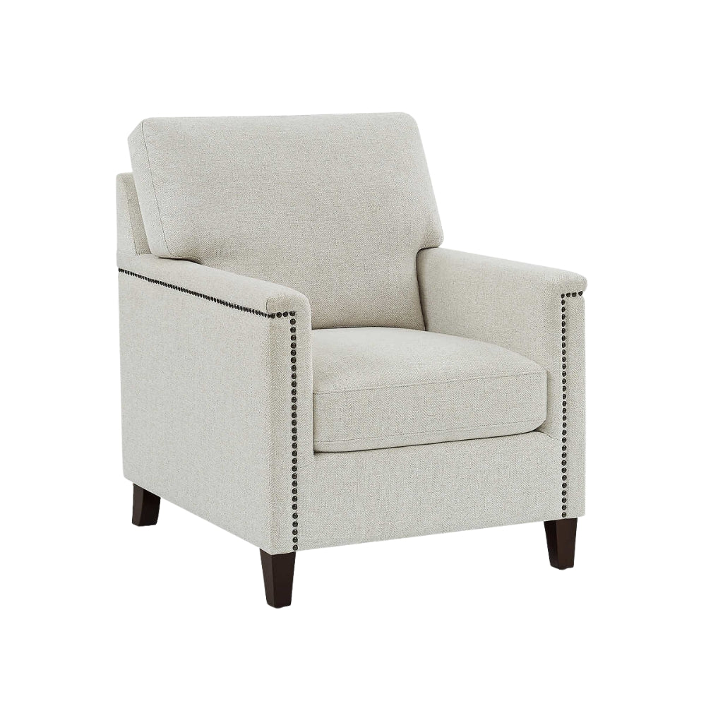 Fauteuil D'Appoint Roundhill Furniture Capa - Tissu Imprimé Sans Accoudoirs - Design Contemporain