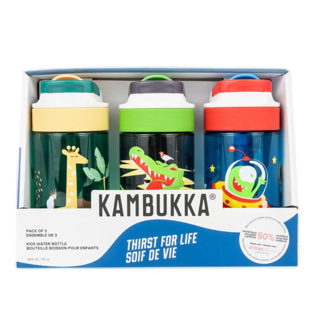 Kambukka - Bouteille d'eau pour enfants 400 ml - 3 pièces – CHAP Aubaines