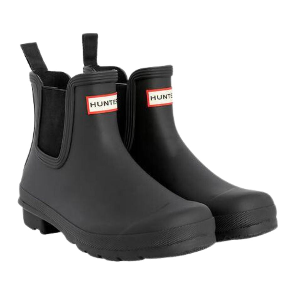 Bottes De Chasse/pluie Hunter Boots – Originales Brillantes – Noir – Taille 10 US