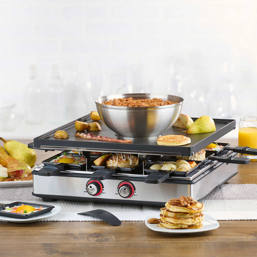 Pot à Fondue En Céramique Multifonction - Pour Fromage, Chocolat, Beurre, Avec 4 Fourchettes Incluses