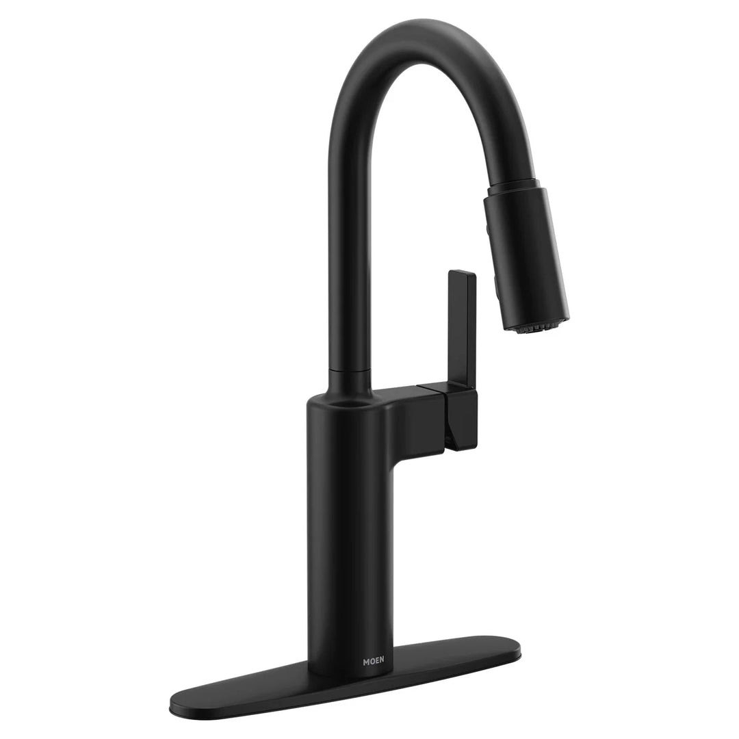 Moen - Robinet de cuisine à poignée unique et douchette extractible Nilain