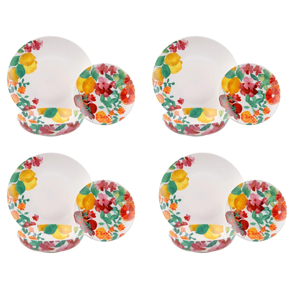 Maxwell & Williams Capri - Porcelain Dinnerware Set, 12 pieces