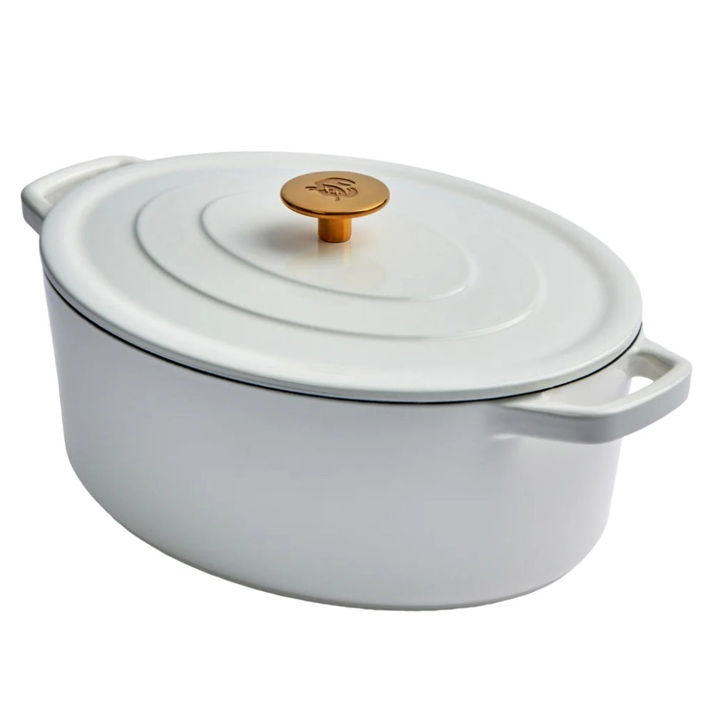 Chuck Hughes - Cocotte ovale en fonte, 5,2 L