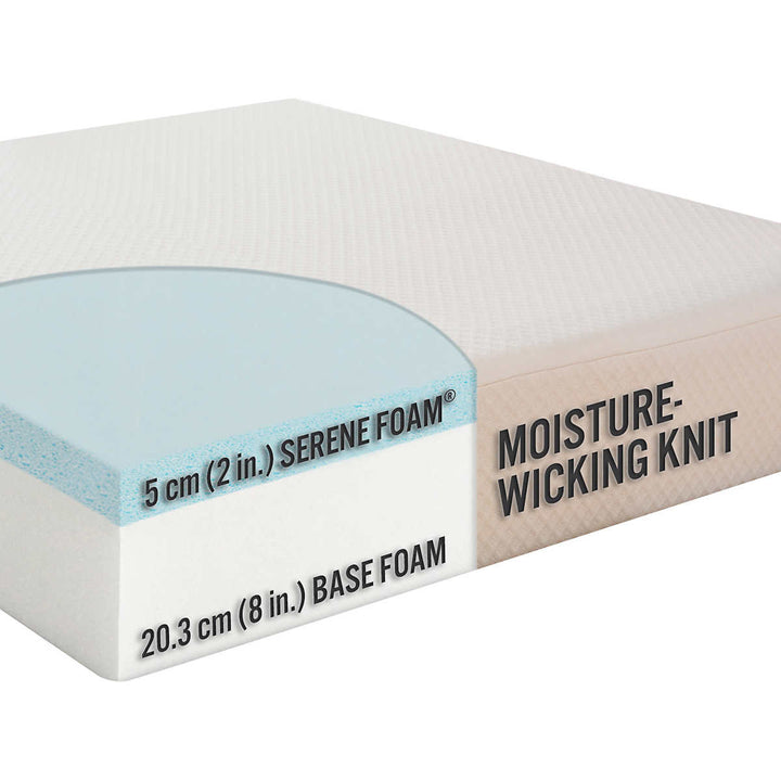 Comfort Tech - Matelas simple en mousse moyenne Serene