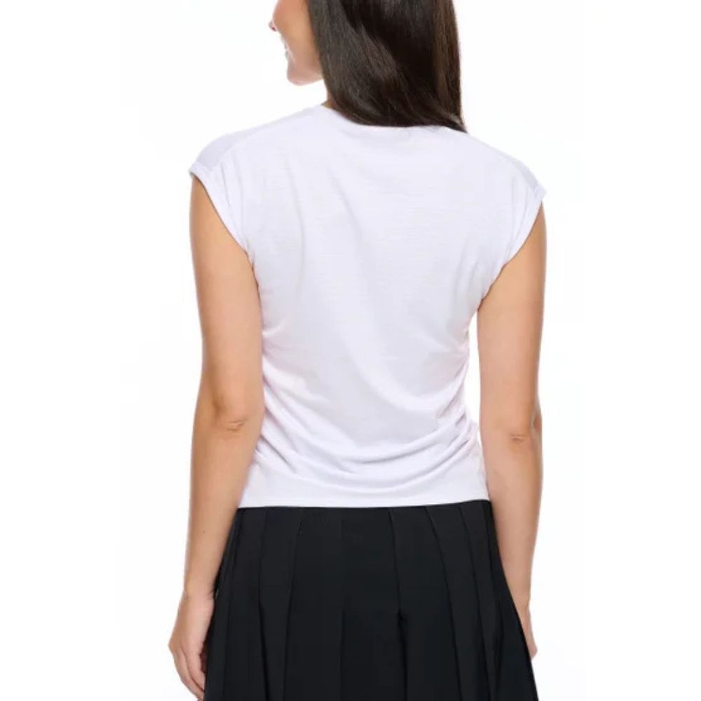 Lolë – T-shirt actif à fronces latérales