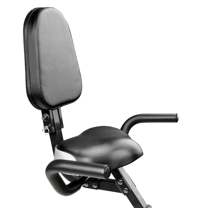 Marcy - Vélo d'exercice pliable avec siège à dossier haut
