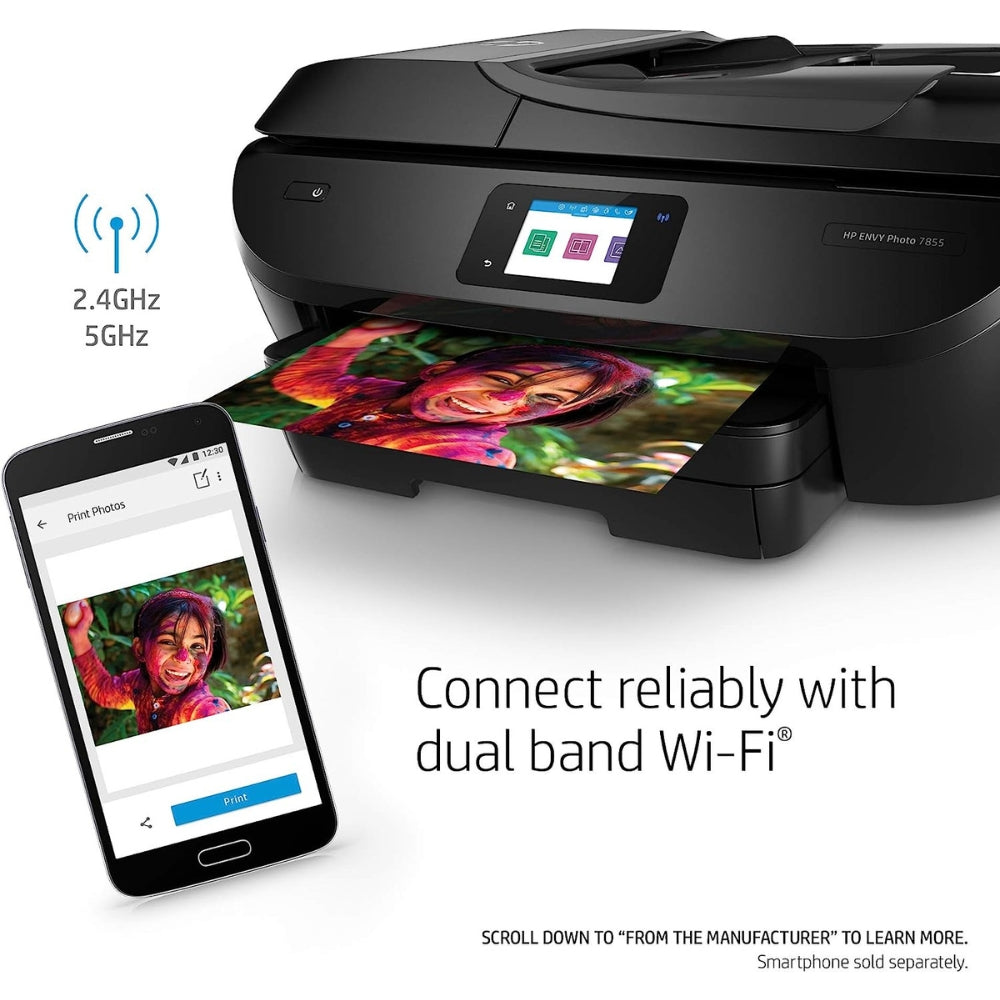HP - All-in-One Photo Printer with Wireless Printing - K7R96A Envy Photo 7855 
