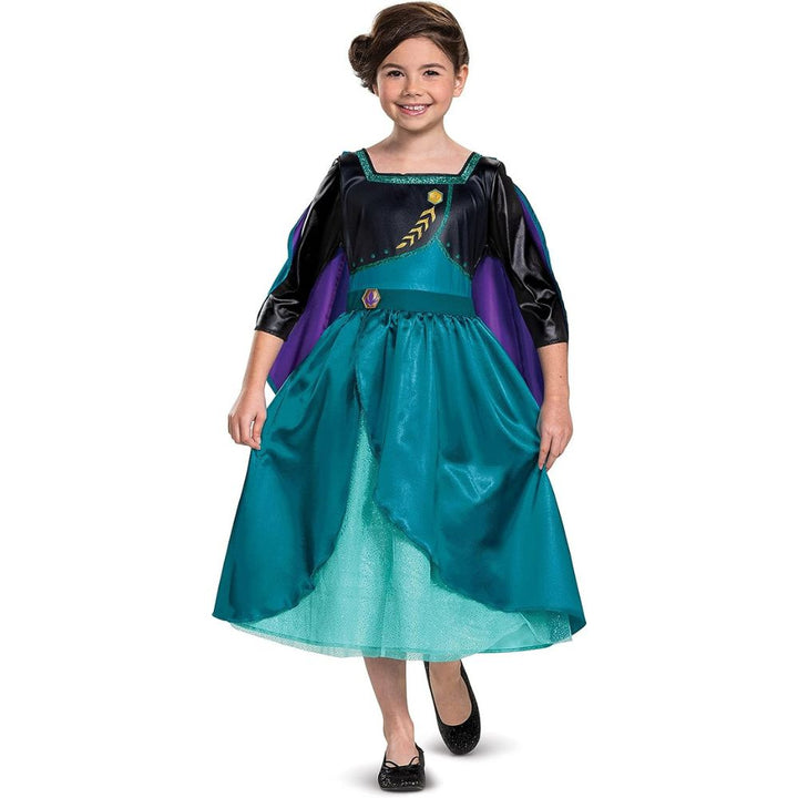 Disguise - Costume Anna pour fille, tenue classique officielle Disney La Reine des Neiges 2, robe et cape