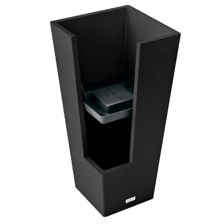 Veradek - V-Resin Tapered Planter with Integrated Tray