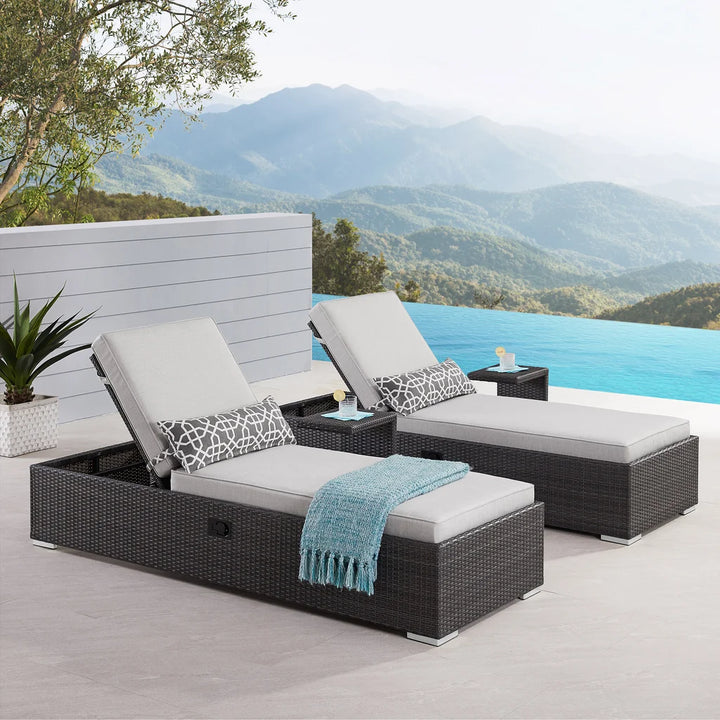Sirio - Niko Patio Lounge Chair Set, 4 Pieces