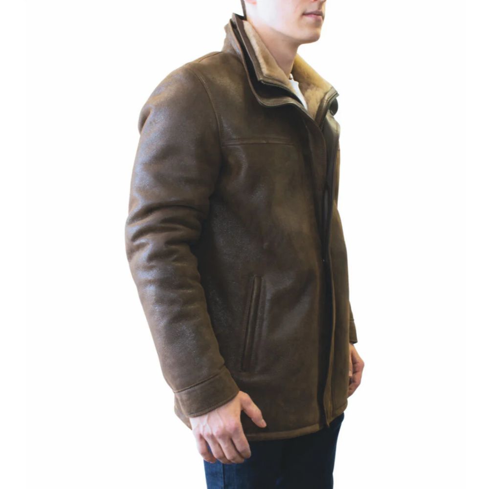 RBH Ricardo - Double High Collar Sheepskin Jacket – CHAP Aubaines