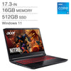Acer - Ordinateur portable de jeu NITRO 5 AN517-54-582A, I5-11400H