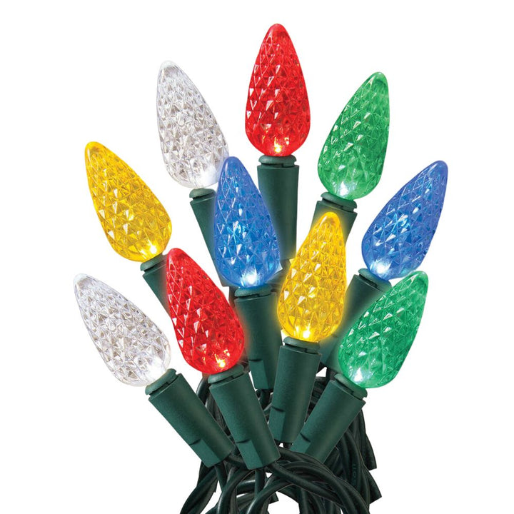 Sylvania 100-Count C6 LED Christmas Lights - Multicolor - 2-Pack