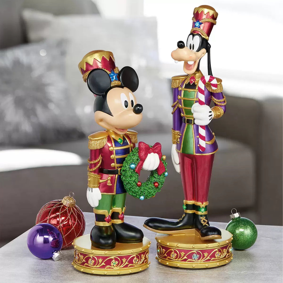 Disney - Casse-noisettes de Noël Mickey et Dingo avec lumières DEL et sons