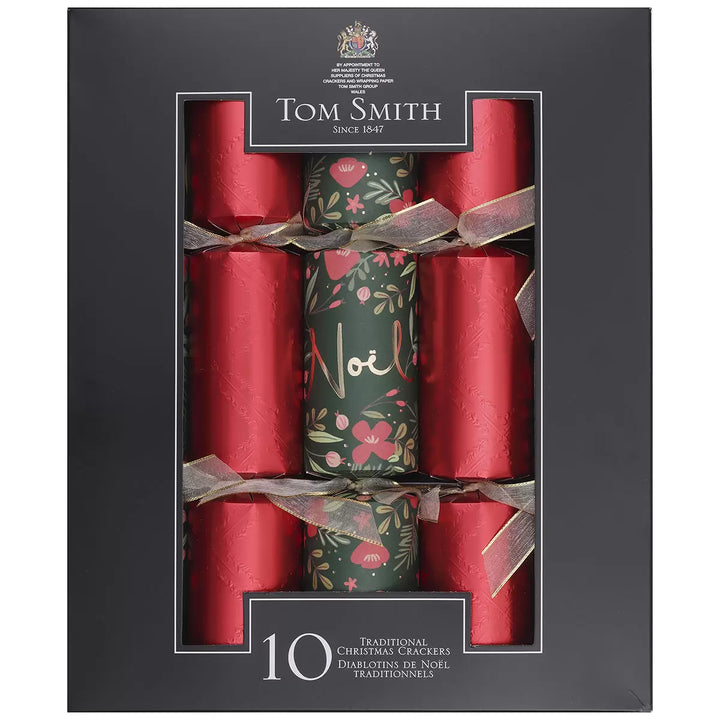 Tom Smith - Set of 10 deluxe Christmas crackers 12.5 inches (32 cm)