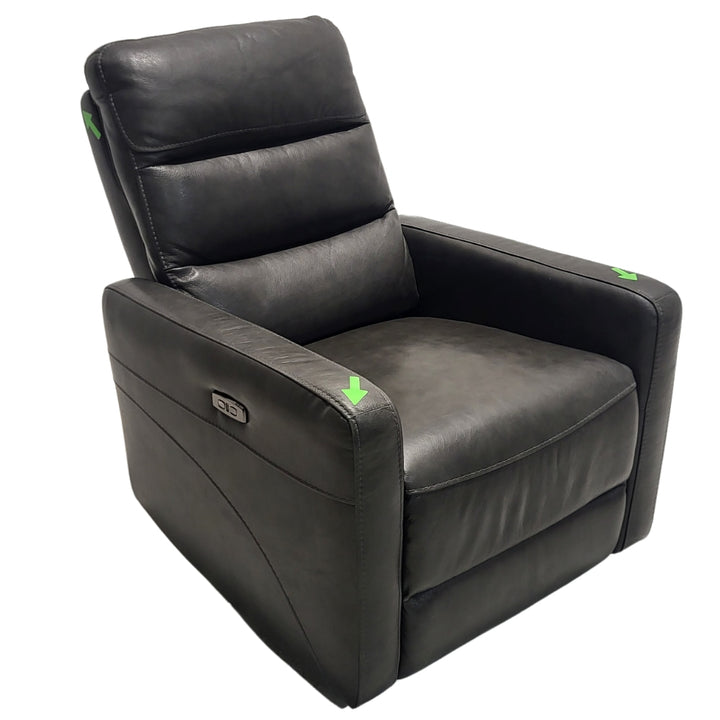 Gilman Creek Furniture Contemporary Swivel Power Recliner