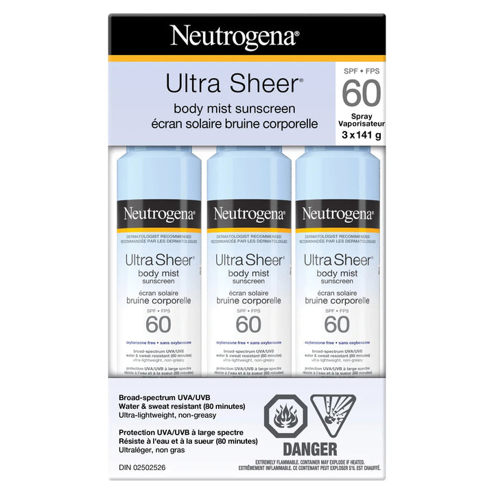 Neutrogena Ultra Sheer Body Mist Sunscreen