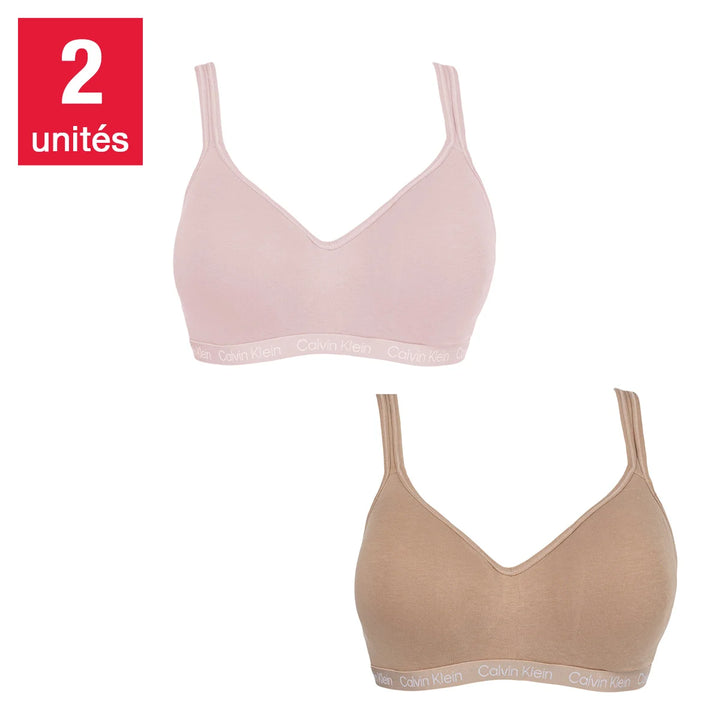 Calvin Klein - Soutien-gorge sans coutures, paquet de 2