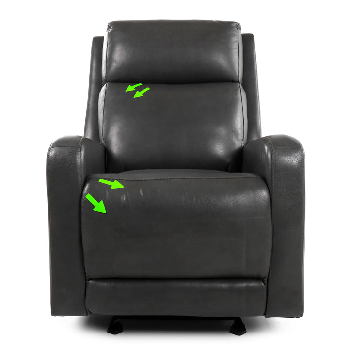 Synergy Home Arnie Leather Power Recliner