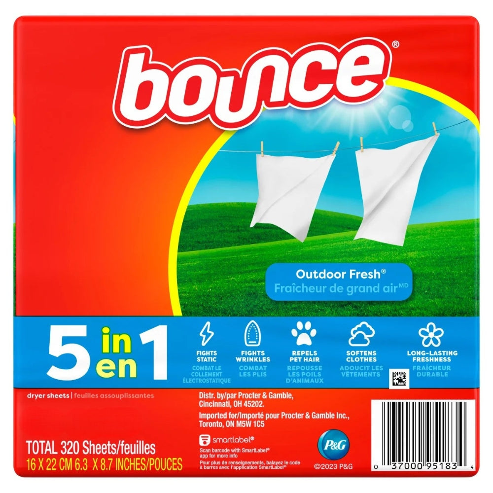 Bounce Dryer Sheets - 160-Pack