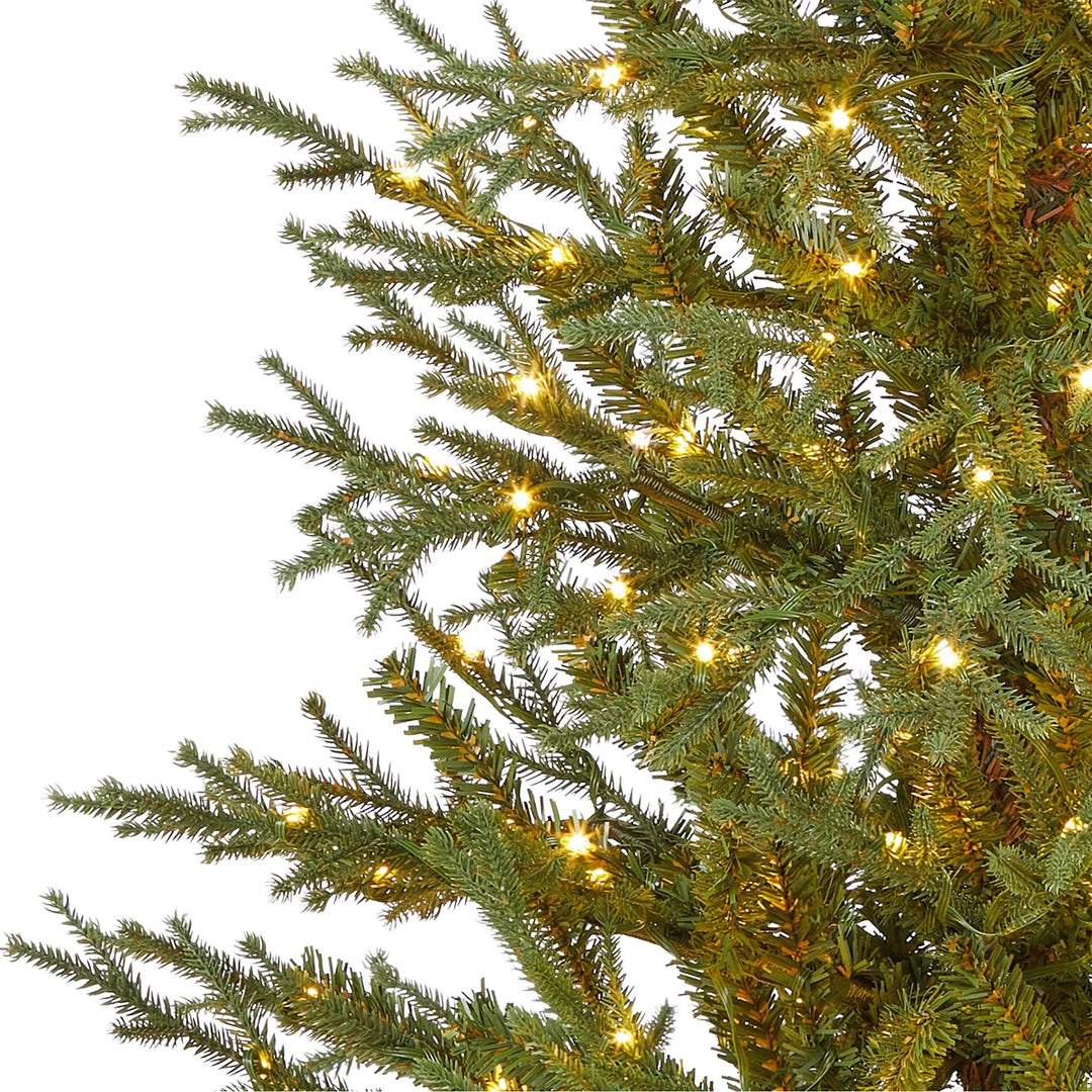 Arbre de Noël artificiel illuminé en pot