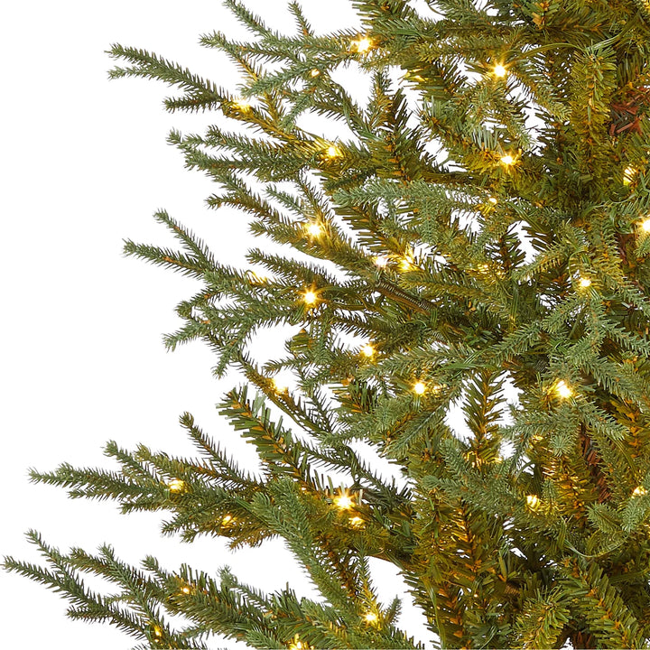 Arbre de Noël artificiel illuminé en pot