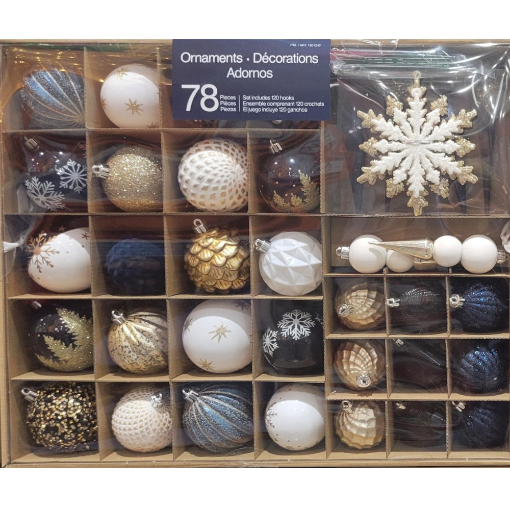 Ensemble d'ornements 78 pièces