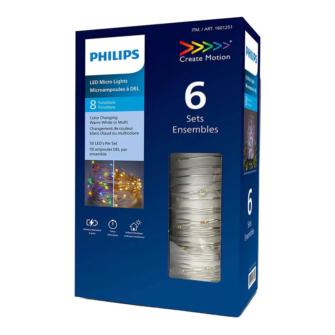 Philips - Lot de 6 micro-lumières DEL