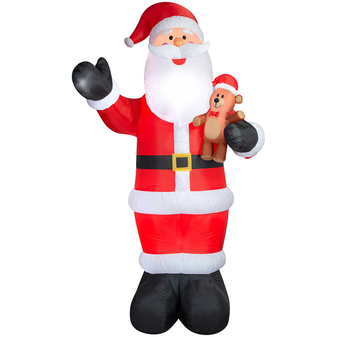 Père Noël gonflable GEMMY, 3,5 pi - Party City Père Noël gonflable GEMMY, 3,5 pi - Party City