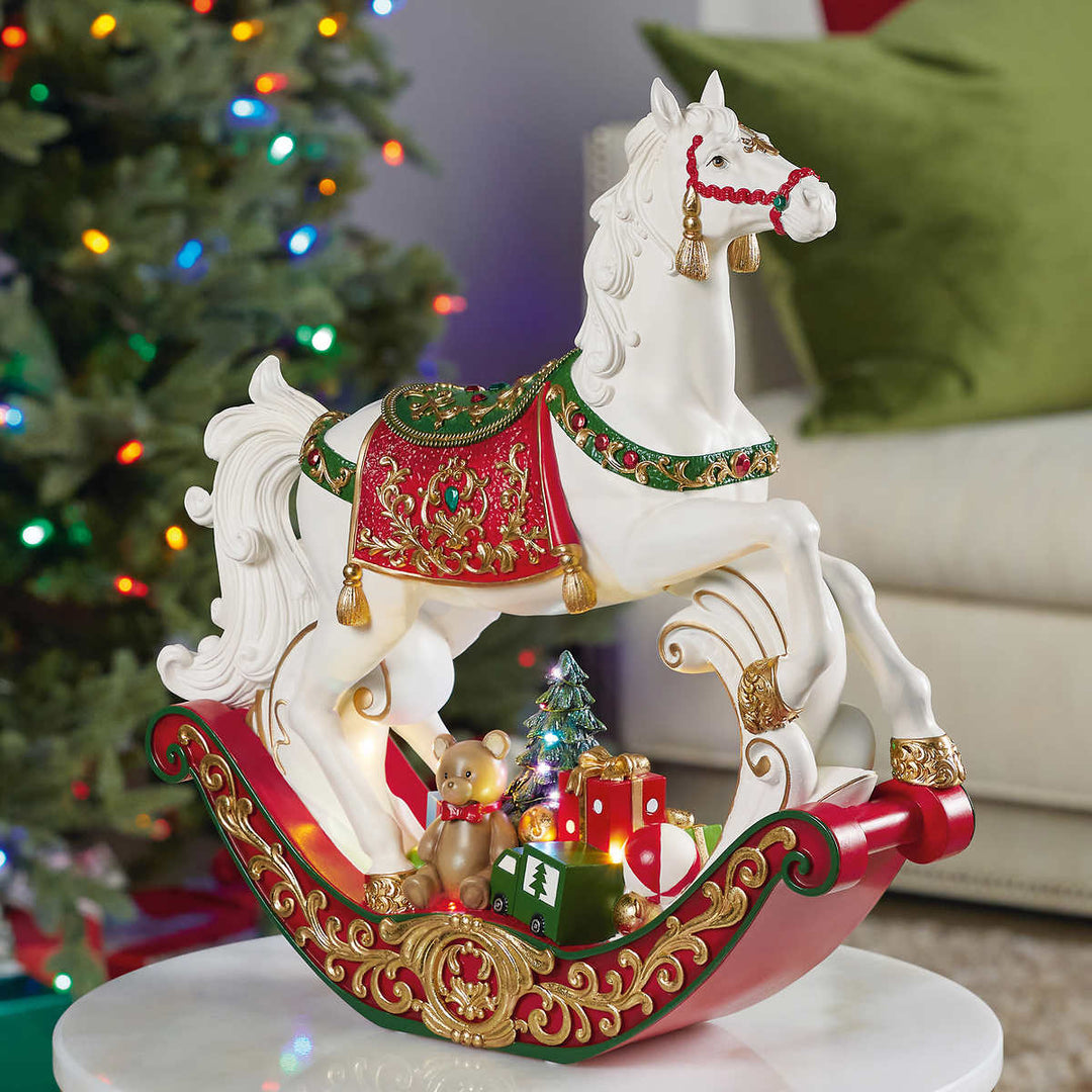 Rocking horse with music and LED lights