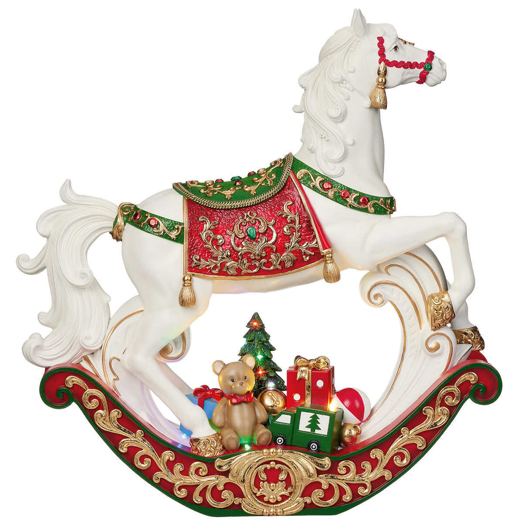 Rocking horse with music and LED lights