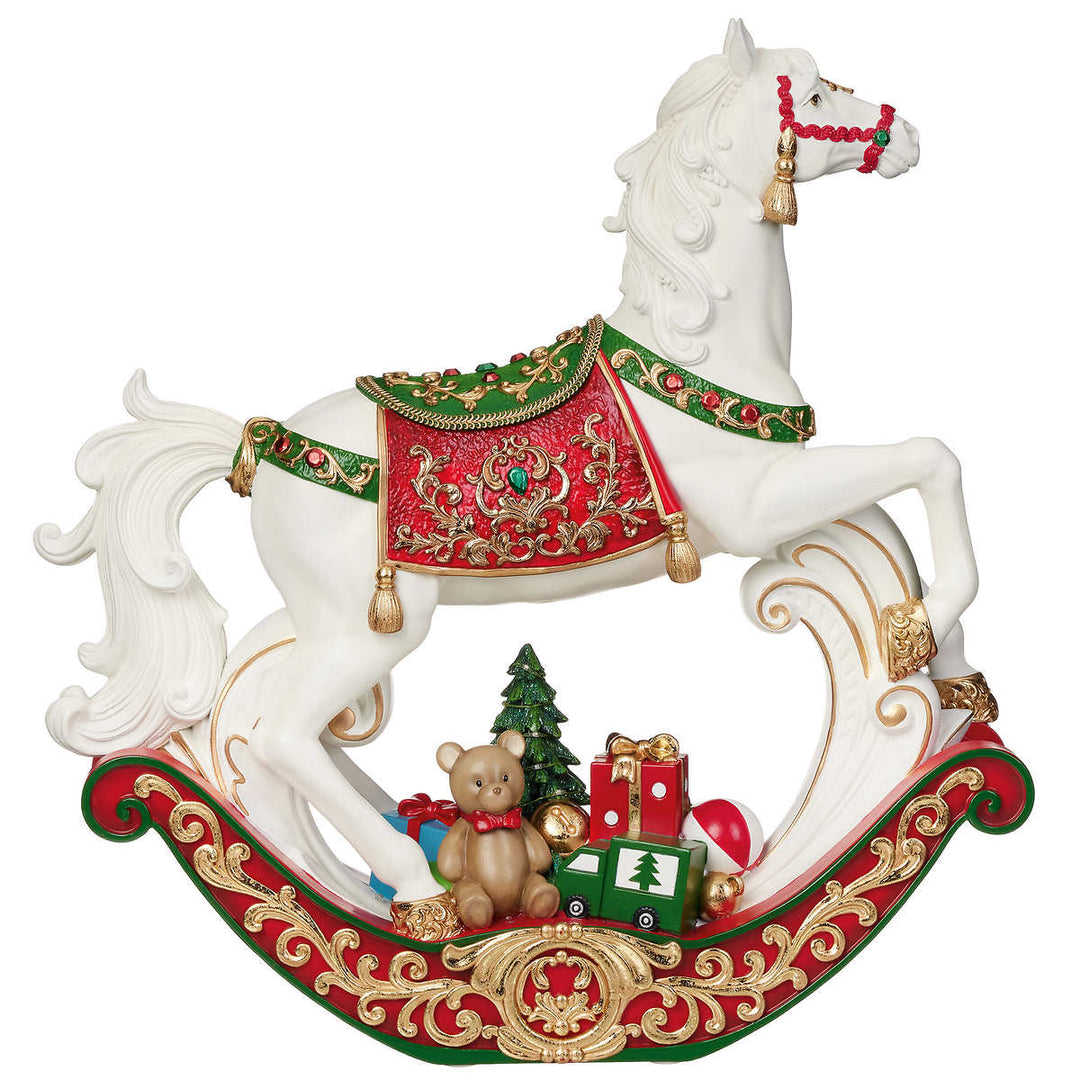 Rocking horse with music and LED lights