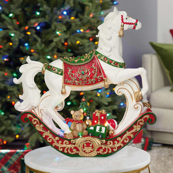 Rocking horse with music and LED lights