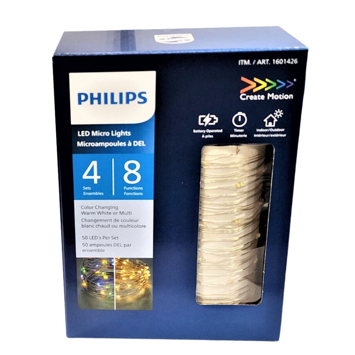 Philips - Ensemble de 4 jeux de micro ampoules à DEL