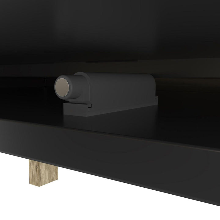 Bestar Alhena - Table basse 48W en chêne noir uv et brun sable