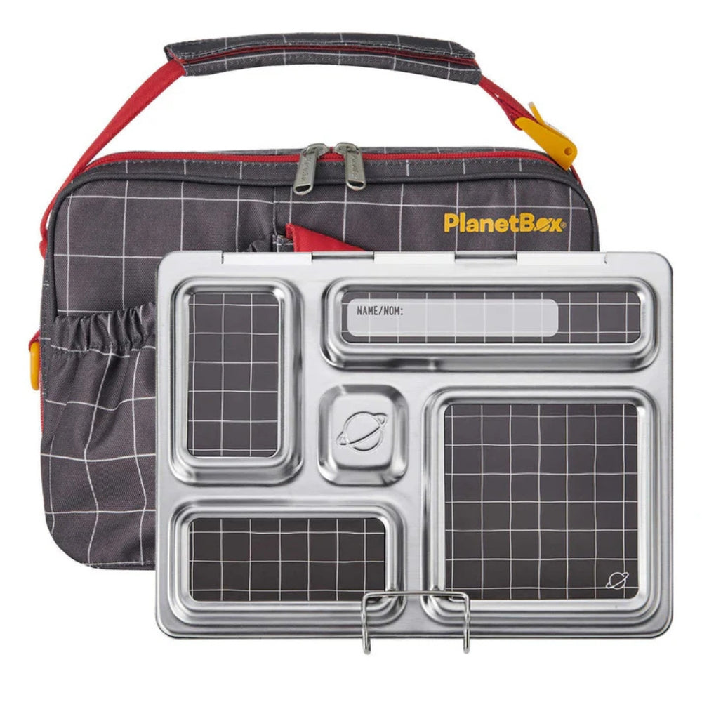 PlanetBox – Ensemble de boîte à lunch en acier inoxydable