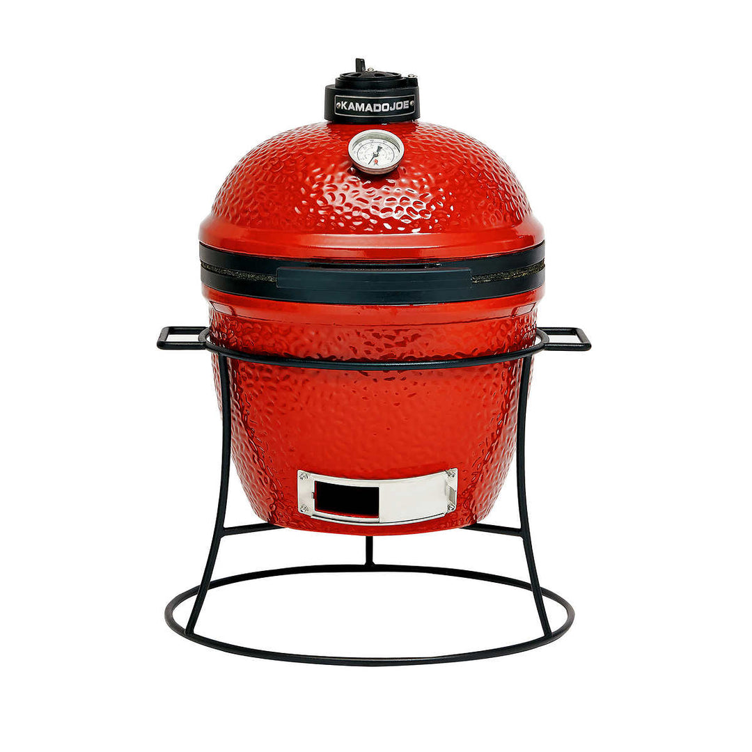 Kamado Joe - BBQ au charbon de bois de 34,3 cm en Blaze Red avec housse