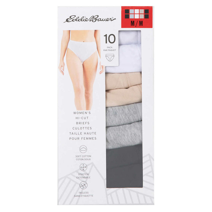 Eddie Bauer Hi-Cut Briefs - 10-Pack