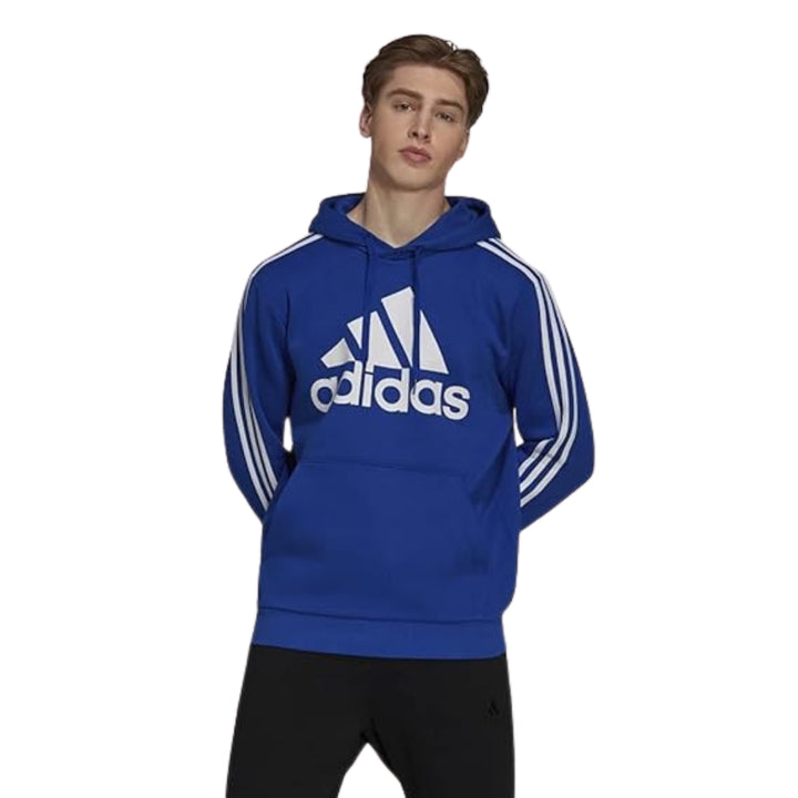 Adidas - Chandail à capuche en polaire à logo 3 bandes