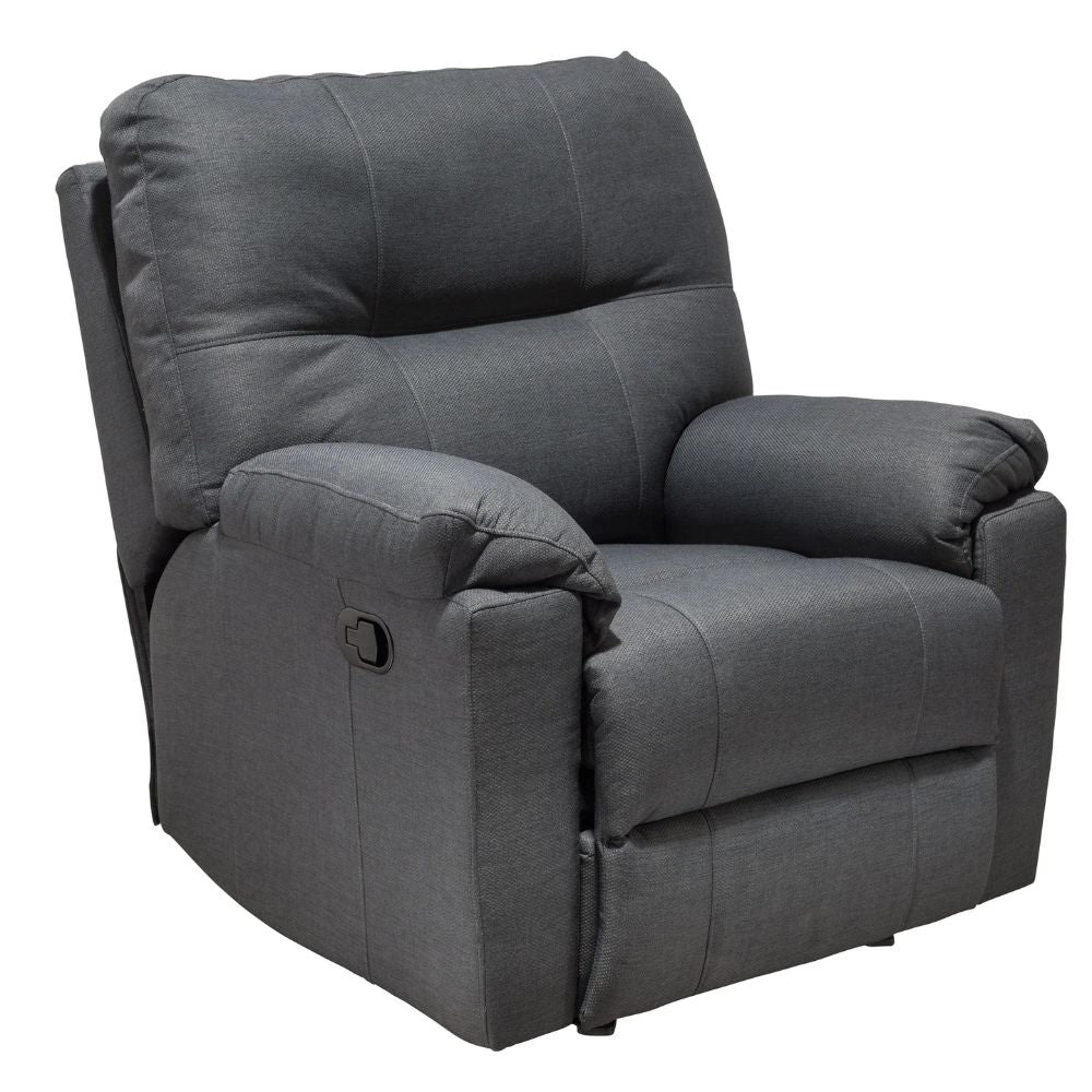 Minhas Pulsar fauteuil inclinable manuel moderne, Gris foncé CHAP