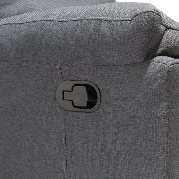 Minhas Pulsar fauteuil inclinable manuel moderne, Gris foncé CHAP