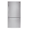 LG - 30" bottom freezer refrigerator, 22 cu ft