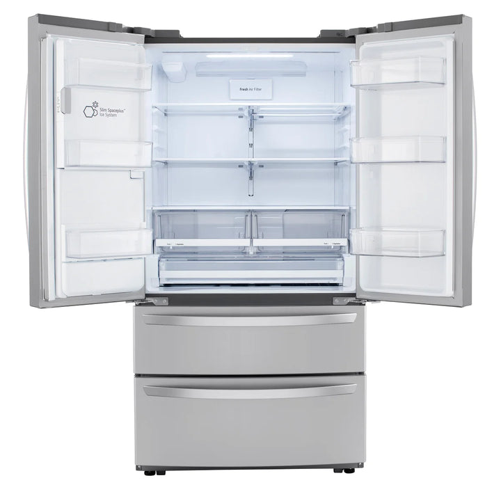 LG - Réfrigérateur 4 portes résistant aux taches de 36 po et 28 pi³