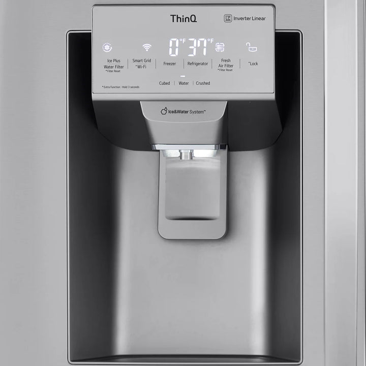 LG - Réfrigérateur 4 portes résistant aux taches de 36 po et 28 pi³