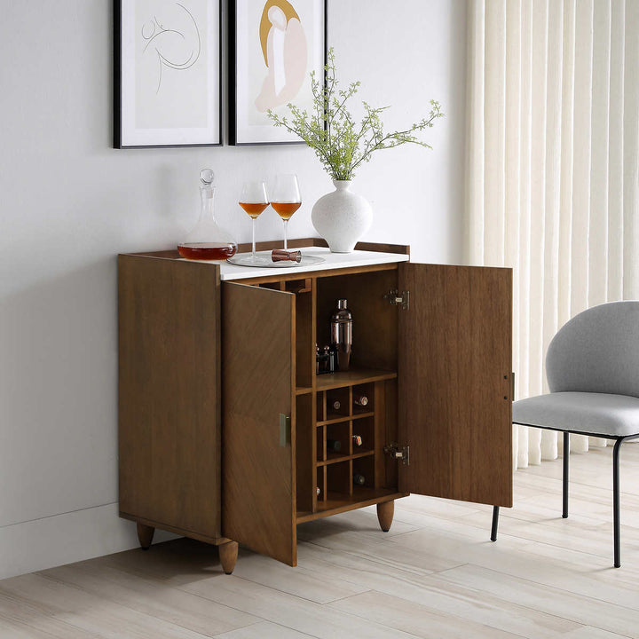 Loxley Rowe - Meuble bar de 81,3 cm (32 po) avec rangement